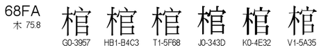 U+68FA